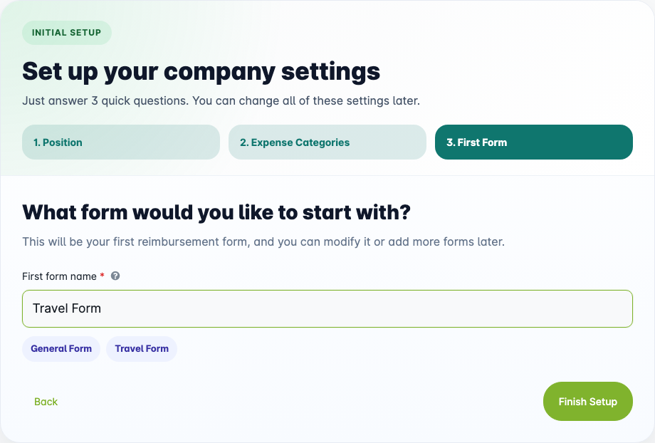 Langkah onboarding 3 – Formulir Reimbursement Pertama