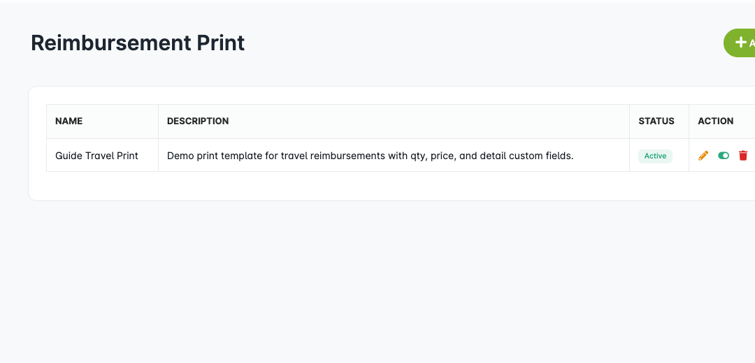 Print Templates